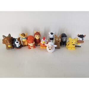 2018 Fisher Price Little People Animals Farm Zoo Assorted Mixed Lot Of 12